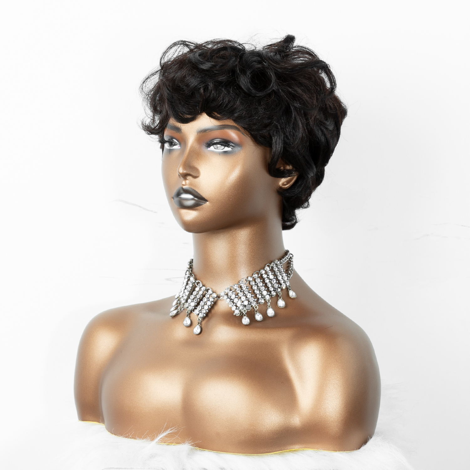  Angelbella Dd Diamond Hair New Style Short Bob Wig Factory Price Natural Wave Kinky Curl Curl Styles Brasil Máquina de cabello hecha para mujeres negras para mujeres negras