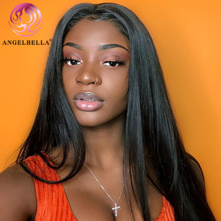 Angelbella DD Diamond Hair Natural 13x4 HD Frente delantero recto Cheap 100% Human Hair Lace Bigs frontal 