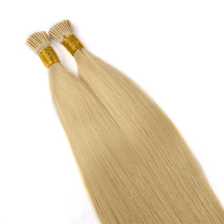 100% crudo Virgin Human Human I-Tip Extensiones Cutícula Alineada Buzo Recto I-Tip Cabello Al por mayor