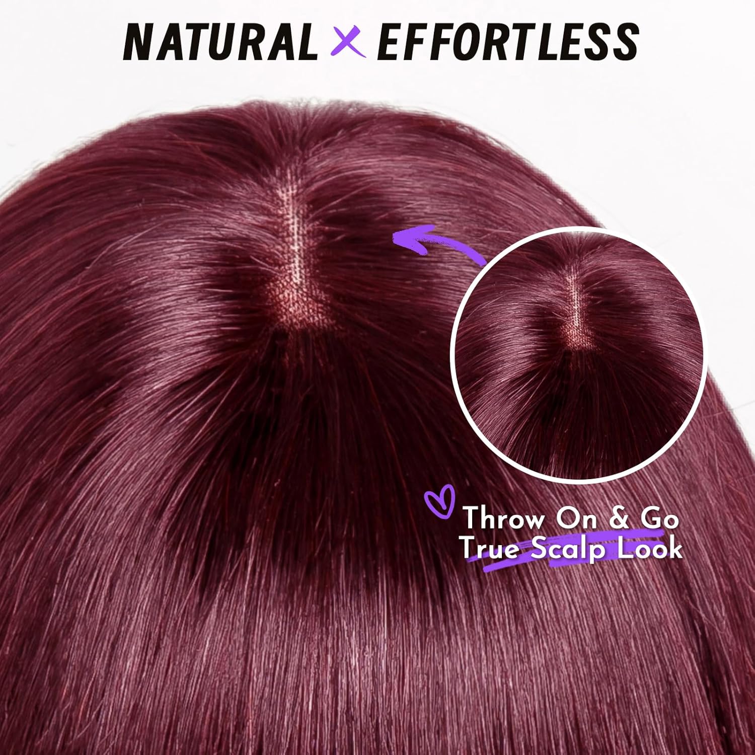 99J Red Bob Remy Wigs con flequillo de 10 pulgadas Máquina hecha Borgoña Borgoña