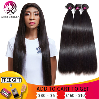 Cutícula Alineados Vendedores para el cabello Natural Black Brasil Straight Human Hair Bundles Weave