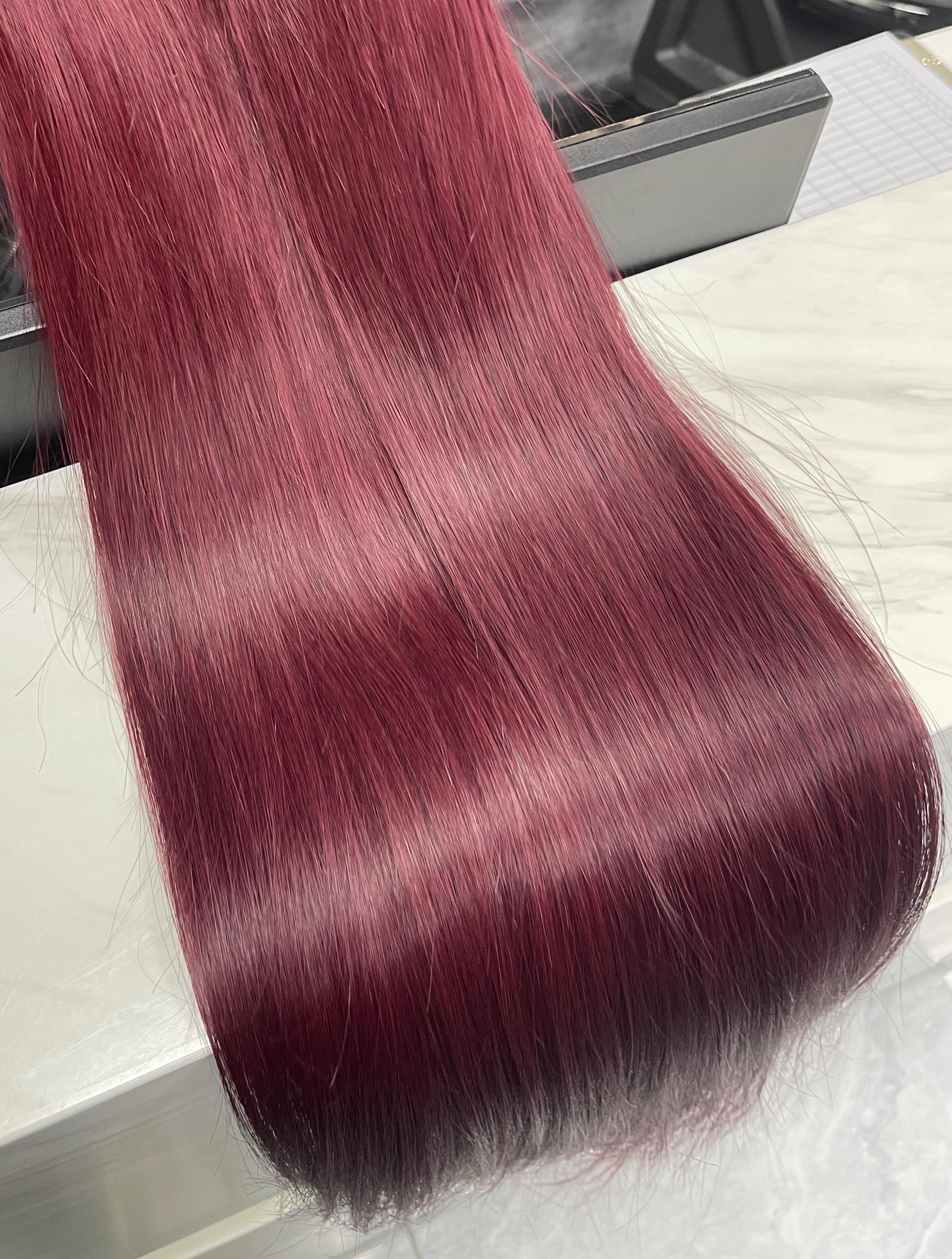 Angelbella 99J Bundles Brasil Brasil Human Hair Bundles 3 Bundles Cabello recto con Kim K Cierre