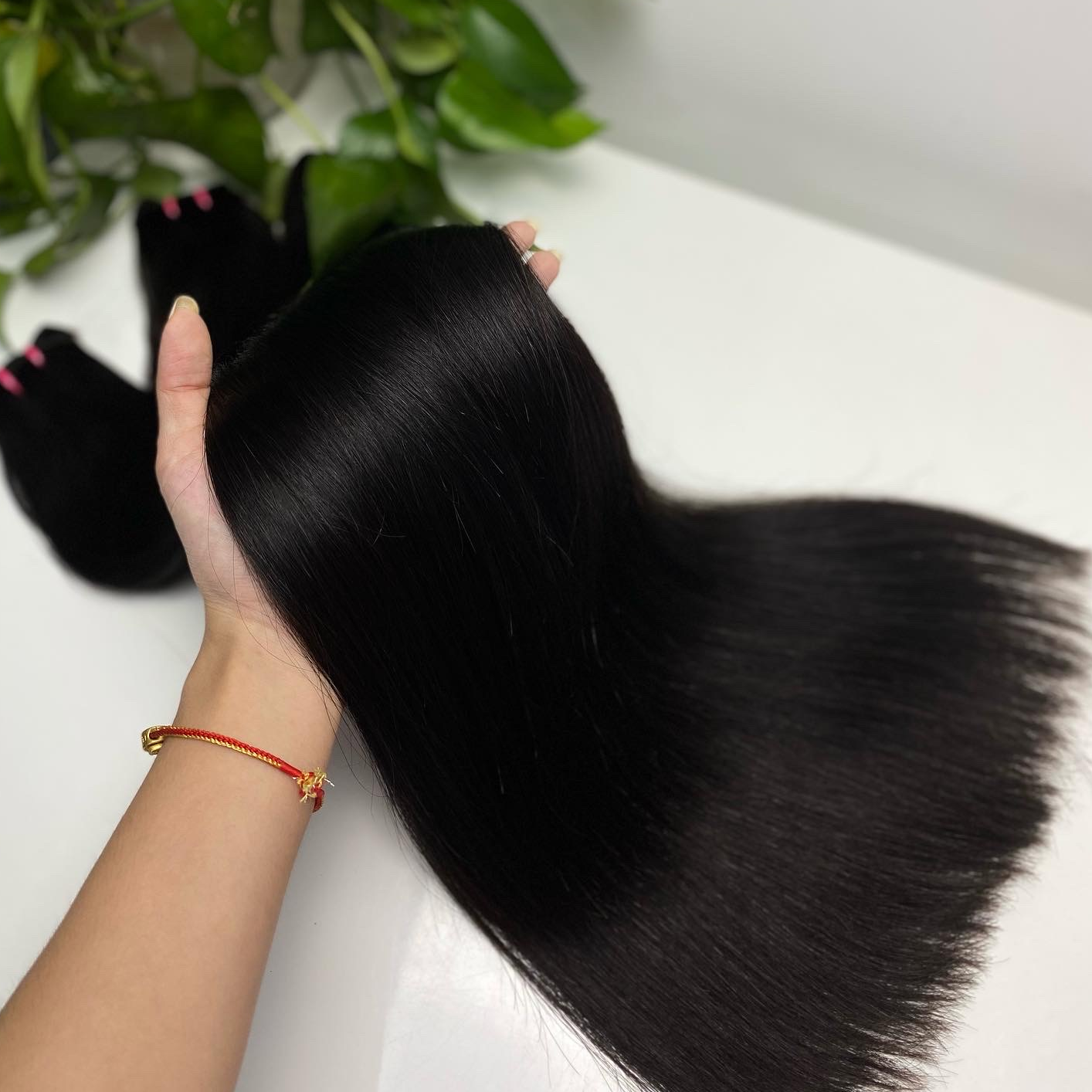 Paquetes de aspecto natural de cabello liso al por mayor