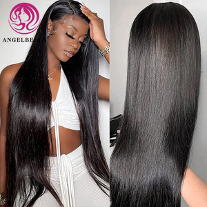 Angelbella Queen Doner Virgin Hair Angelbella 13x4 HD Pelera de encaje Pelucas sin glúeramiento CUCHO HUMAN PEA CAMBIO PELOLAS PEDIDAS