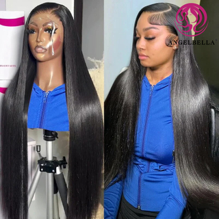 Angelbella Queen Doner Cabello virgen Cutícula Alineada Cabello HD Pelucas de encaje transparente Camino de encaje HD Full HD