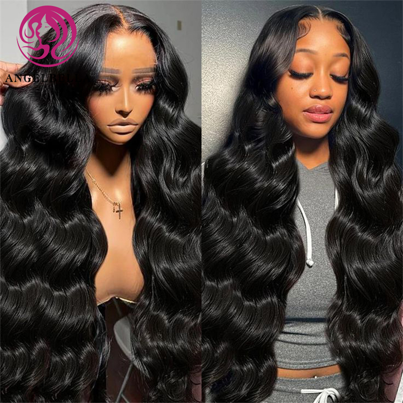 Angelbella Queen Doner Cabello virgen Virginia HD Lace HD PELO Human Peluces 13x4 Cabello crudo Cabello HD Pelucas de encaje transparente Full HD Peluces de encaje HD