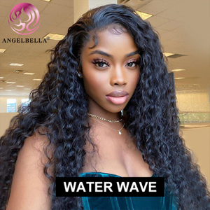 Angelbella DD Diamond Hair al por mayor 100% de pelucas de cabello humano Olas de agua HD Peluces delanteros para mujeres negras