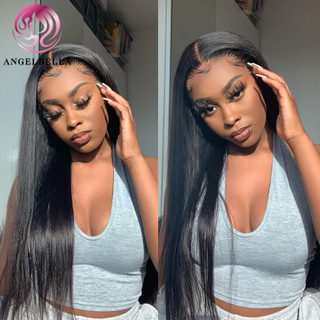 Angelbella Glory Virgin Hair 13x4 HD HD CABLA frontal Cabello humano para mujeres negras