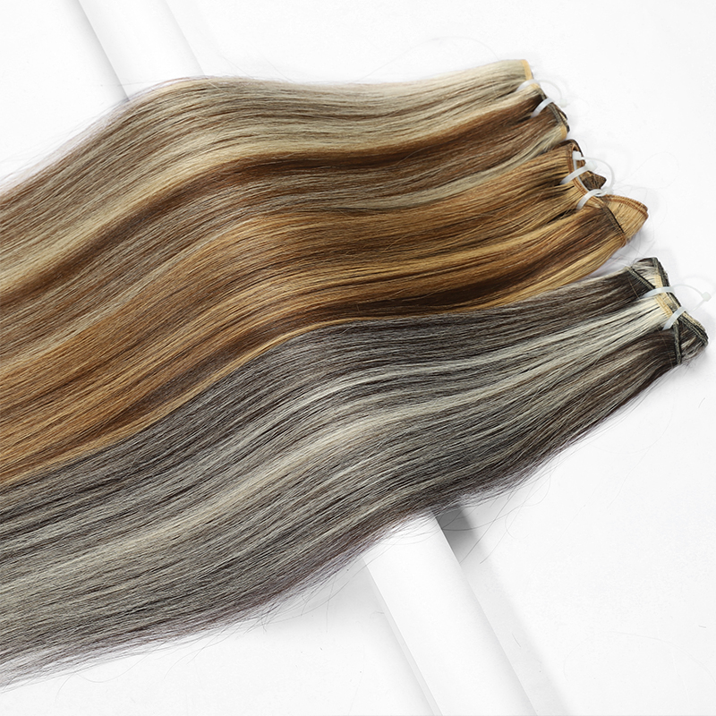 Extensiones de cabello de virgen cruda al por mayor 100% Virgen cruda hueso liso liso Brasil Brasileño Cabina de trama atada ALLINACIÓN Natural Estilo natural