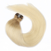 Cutícula de trama atada al por mayor al por mayor de la virgen cruda Cabello de trama atada Cutícula alineada de hueso recto de calidad teñida estilo natural teñido