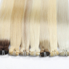Cutícula de cabello virgen 100% crudo al por mayor alineado hueso recto estilos de mano suave atada coloreado color de cabello natural trama 