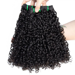 100% de cabello humano Bundles Super Double dibujado Vietnamita Pixie Bundles de cabello rizado Precio al por mayor barato