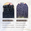 Paquetes rizados Pixie Cabello humano Paquetes de cabello humano ondulado con agua Paquetes rizados rizados de 8-24 pulgadas Onda de agua de tejido rápido con extremo rizado en espiral Extensiones de cabello virgen 100% crudo