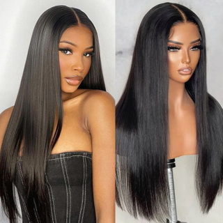 Color natural de alta calidad Retraso de encaje recto Cierre delantero Cabello humano Transparente 4x4 Camino frontal para mujeres negras