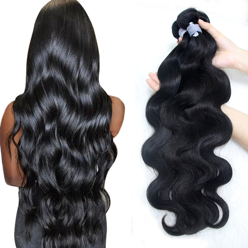 Paquete de ola de cuerpo 24 26 28 pulgadas Bundle de cabello humano 10 A GRENDIDOS Brasil Brasil Bundles 100% sin procesar Bundles Cabello humano
