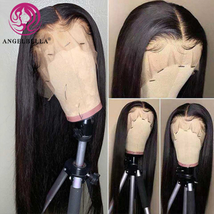 Angelbella Queen Doner Virgin Hair 13x4 Cernera transparente Cabricas Full Full Lace Human Hair Wig
