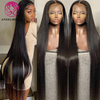 Angelbella Queen Doner Cabello virgen Virgin Mano de alta calidad Cabello humano recto recto transparente Full 13x4 HD Lace Front Wig para mujeres negras 