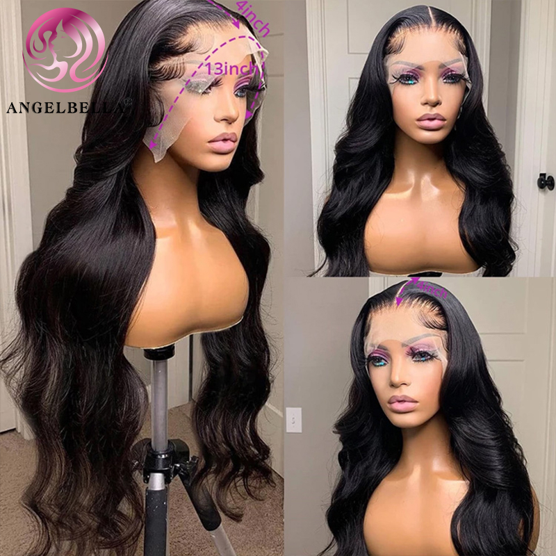 Angelbella Glory Virgin Hair 13x4 Body Wave Natural Human Hair HD Lace de encaje