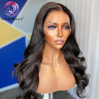 Angelbella Glory Virgin Hair Brasil 3x4 Caballo transparente sin glóbulo Cabello humano HD Peluca frontal