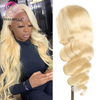 Angelbella Glory Virgin Hair Raw Human Hair 13x4 613# Body Wave HD Lace de encaje completo pelucas 