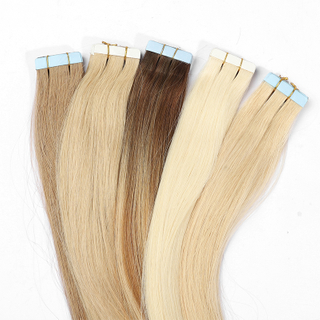 Angelbella 100% Virgin Virgin en extensiones de cabello Cutícula Cabello alineado con escamas Extensiones de cinta de cabello de hueso