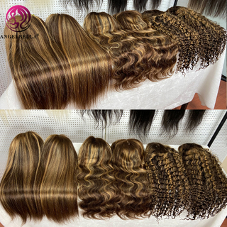 Peluca de encaje transparente de cabello humano brasileño para mujeres negras