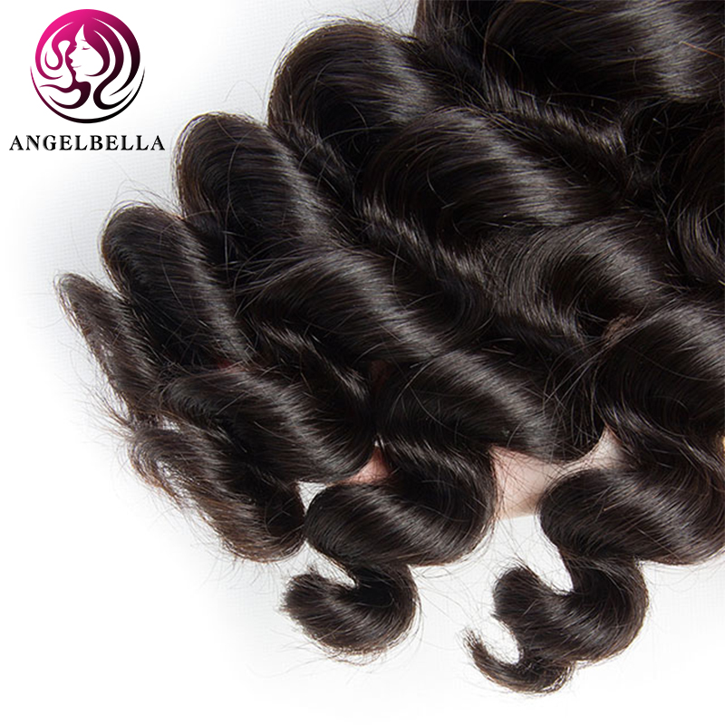 Extensiones de cabello Remy Color negro Natural Bundillo de tejido de ola suelta para mujeres negras 