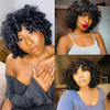 Entrega rápida Perruque Cheveux Humain Pixie Cut Wig Human Hair Wigs Human Hair Bob Pelera sin glúeramiento Afro Rose Funmi Wigs
