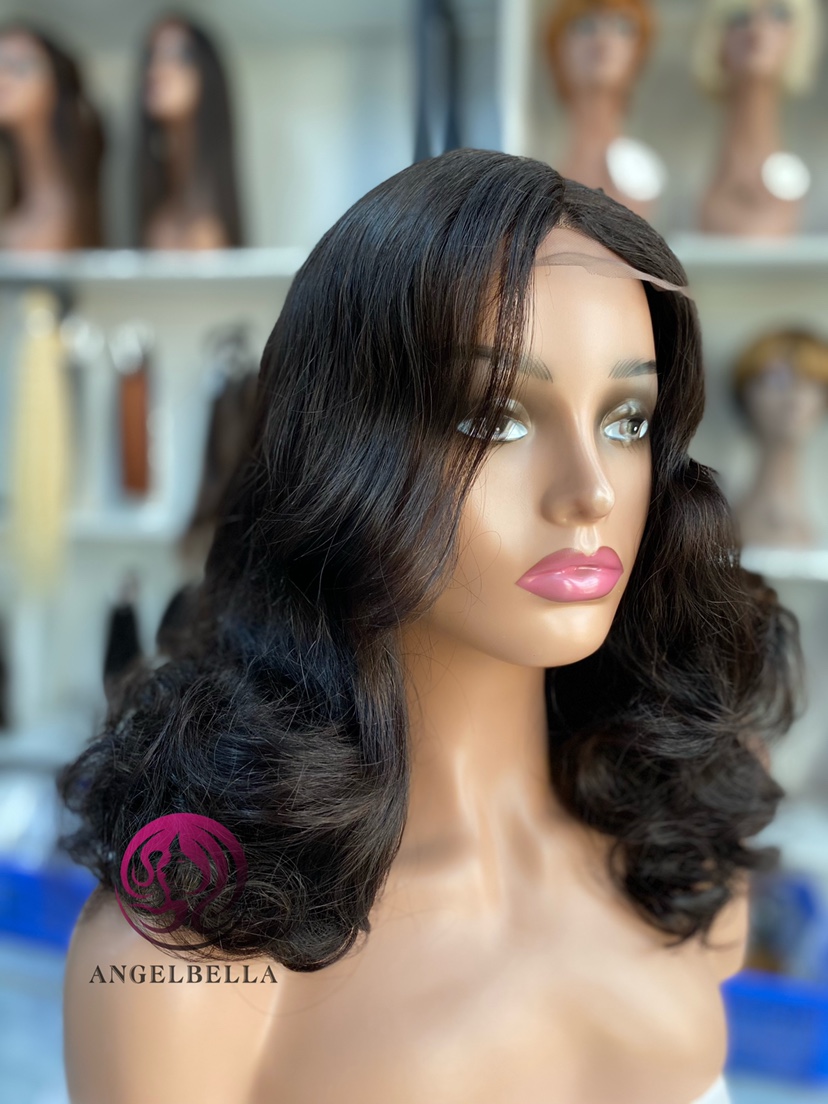 Peluca de cabello humano súper doble dibujada Magic Curls animosa