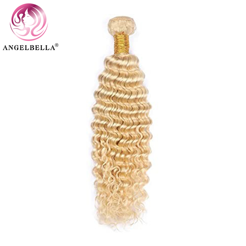 Angelbella Queen Doner Cabello virgen en bruto Cabello brasileño 613 Bundles de cabello de ola profunda 