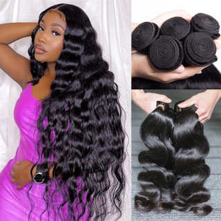 Angelbella al por mayor 30 pulgadas 100% remy vendedor de cabello humano paquetes brasileños bundles de ondas corporales extensiones humanas
