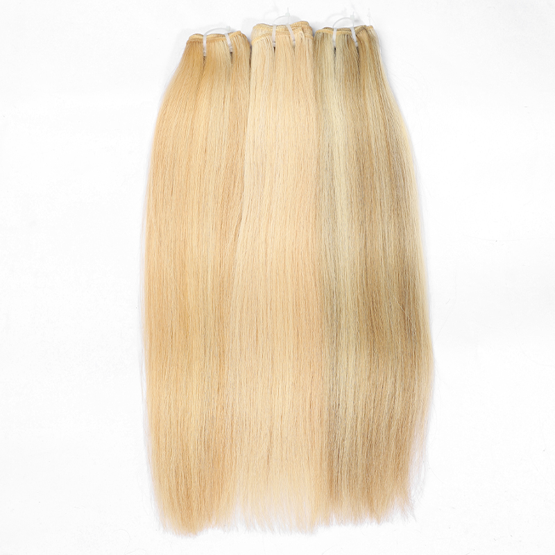 Extensiones de cabello de virgen cruda al por mayor 100% Virgen cruda hueso liso liso Brasil Brasileño Cabina de trama atada ALLINACIÓN Natural Estilo natural