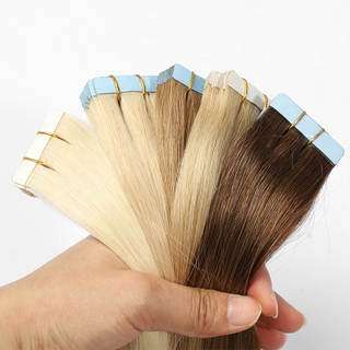 613 Rubio de hueso recto en extensiones de cabello cabello rubio natural invisible 100% crudo virgen cabello humano