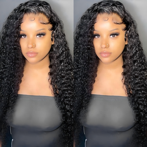 Angelbella 200% Cabello de densidad Color natural 4x4 Peluca oceánica Cabello humano Cierre de encaje de encaje sin pelucas para mujeres para mujeres