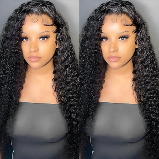 Angelbella 200% Cabello de densidad Color natural 4x4 Peluca oceánica Cabello humano Cierre de encaje de encaje sin pelucas para mujeres para mujeres