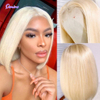  Pelucas rubias bob para mujeres blancas hd encaje pelucas frontales 613 peluca bob rubia para fiesta