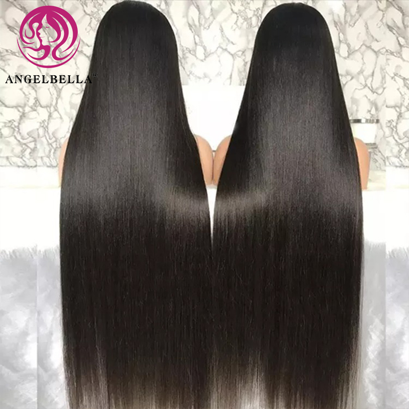 Angelbella Queen Doner Cabello virgen brasileño Cabello liso Cabello liso 100% sin procesar Extensiones de cabello humano Bundles 