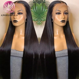 Angelbella Queen Doner Virgin Hair 13x6 Mejor cabello humano Lacas sin glúteos Sitios web de pelucas delanteras