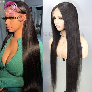 Angelbella Glory Virgin Hair brasileño 13x4 Indetectable Cabello humano transparente HD PELACIÓN Frontal