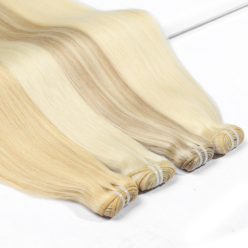 Angelbella Cabello de trama hueso recto 100% crudo Virgin Cutícula Alineada Estilos de mano suave Añada Color Natural Natural