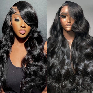 Angelbella 30 pulgadas 220% Densidad 13x6 HD HD Pelucas delanteras Oavas de cabello Virgin Remy Remy India para mujeres negras