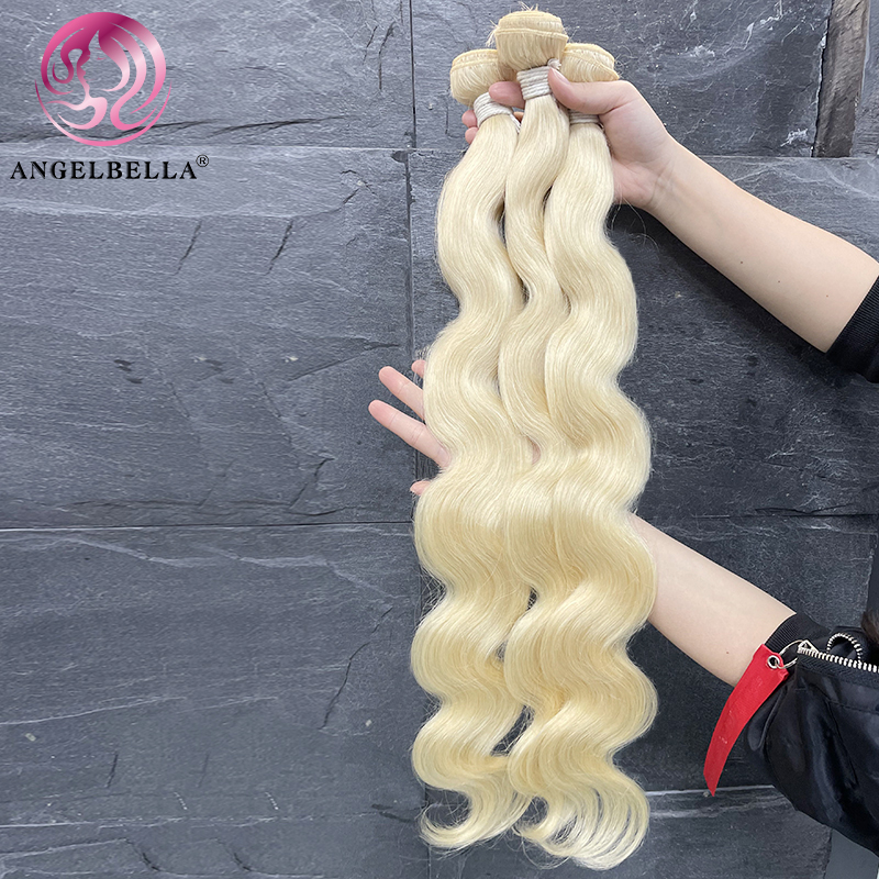 Angelbella Queen Doner Cabello virgen 613 Extensiones de cabello humano brasileño Bundles