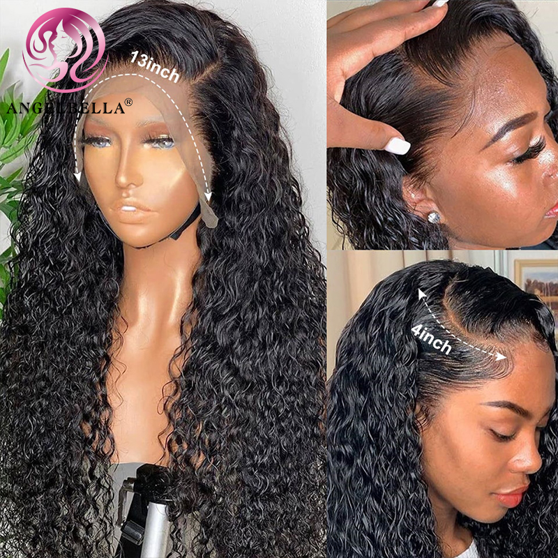 Angelbella DD Diamond Hair Hd Water Wig 13x4 Cernera delantera Peluca de cabello humano Peluca frontal