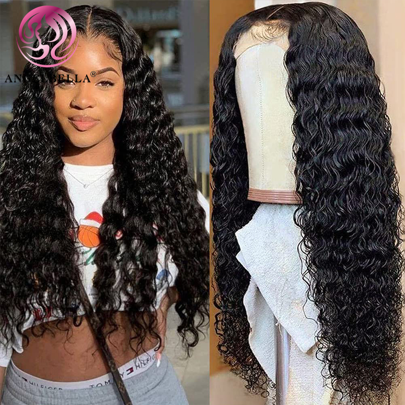 Angelbella Dd Diamond Hair 13x4 Wave Deep Frontal Wigs Human Hair HD Laces frontales prepletadas con cabello para bebés
