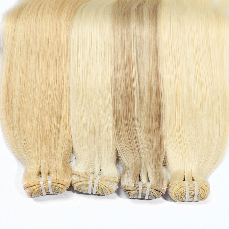 Angelbella Cabello de trama hueso recto 100% crudo Virgin Cutícula Alineada Estilos de mano suave Añada Color Natural Natural