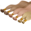 Extensiones de cabello I-tip al por mayor cutícula alineada hueso recto Extensiones de cabello I-tip 100% crudo Cabello humano Virgin