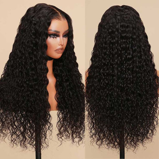 Angelbella 30 pulgadas 220% Densidad Olada de agua 13x4 HD HD Peluca delantera CABLA HUMANA CABRA CONDURAS PARA MUJERES NEGRAS