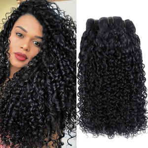Vendedor de grado superior Paquetes rizados PiXie Cabello humano Paquetes de cabello humano virgen brasileño 100% sin procesar Pulgadas Paquete de tejido rizado PiXie Extensiones de cabello rizado
