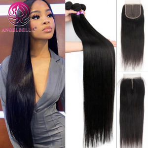 Proveedor de cabello crudo alineado al por mayor Extensiones de cabello humano natural Bundles de cabello humano recto