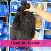 Yaki Kinky Human Human Hair Bundles 100% sin procesar Virgin Human Weave Extensiones Color natural
